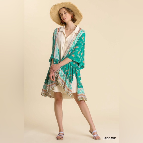 Umgee NWT Boutique Kimono Boho Art Deco Victorian Bohemian Hippy S M L - Picture 8 of 11